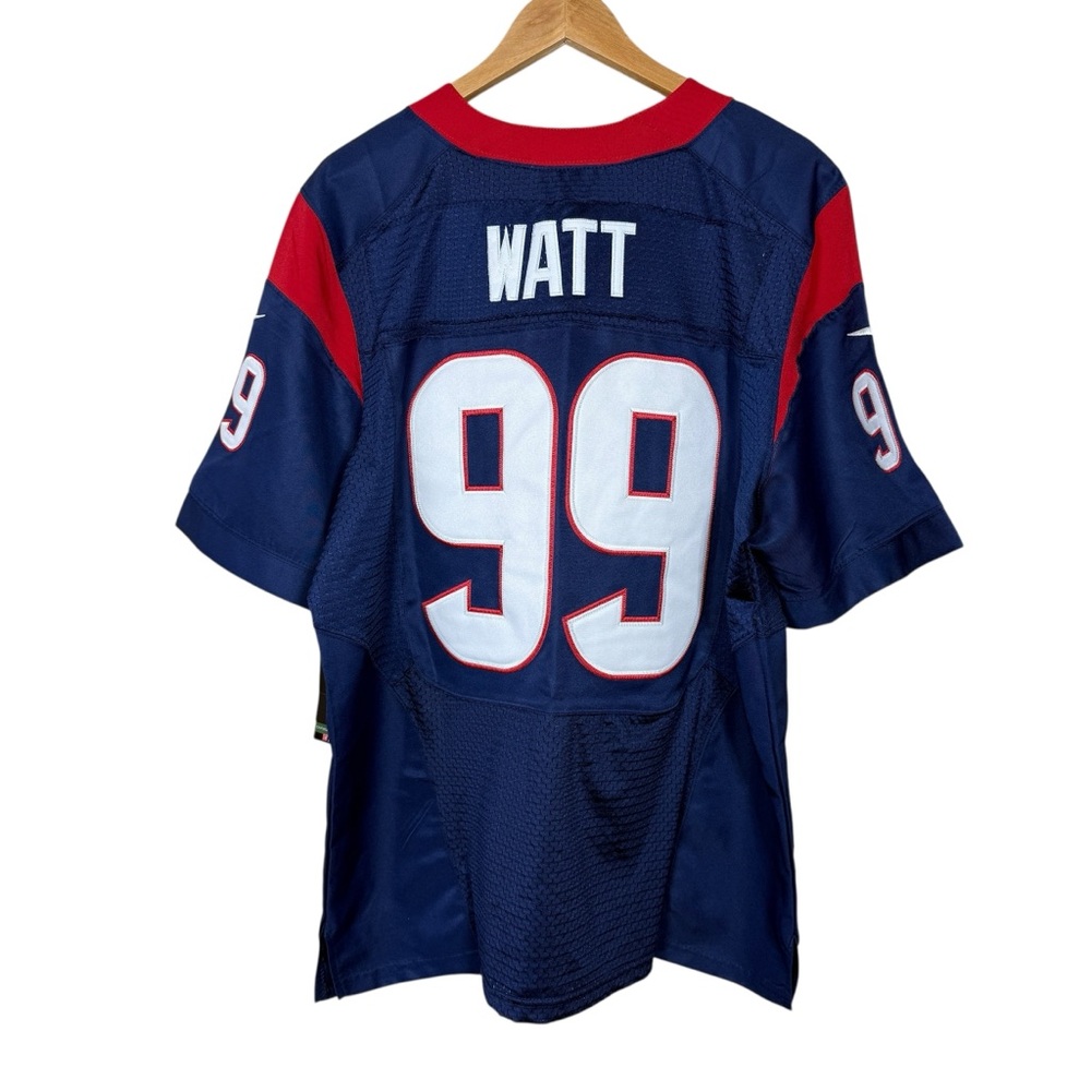 Houston Texans Jersey XL Blue JJ Watt #99 NFL Football Nike OnField Size 44 NWT - Picture 7 of 11